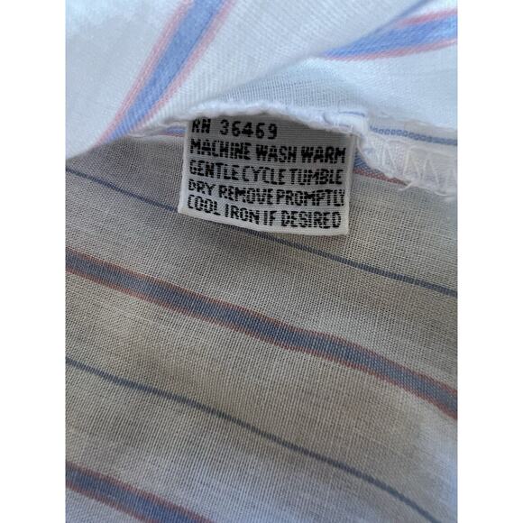 Vintage Ketch Men's Button Up Short Sleeve Medium Large (16) Single Stitch - Picture 8 of 10